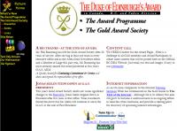 The Duke of Edinburghs Award Gold Award Society home page (c) 1995